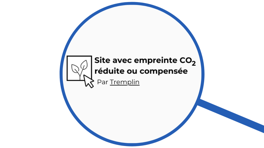 site avec empreinte co2 réduite ou compensée